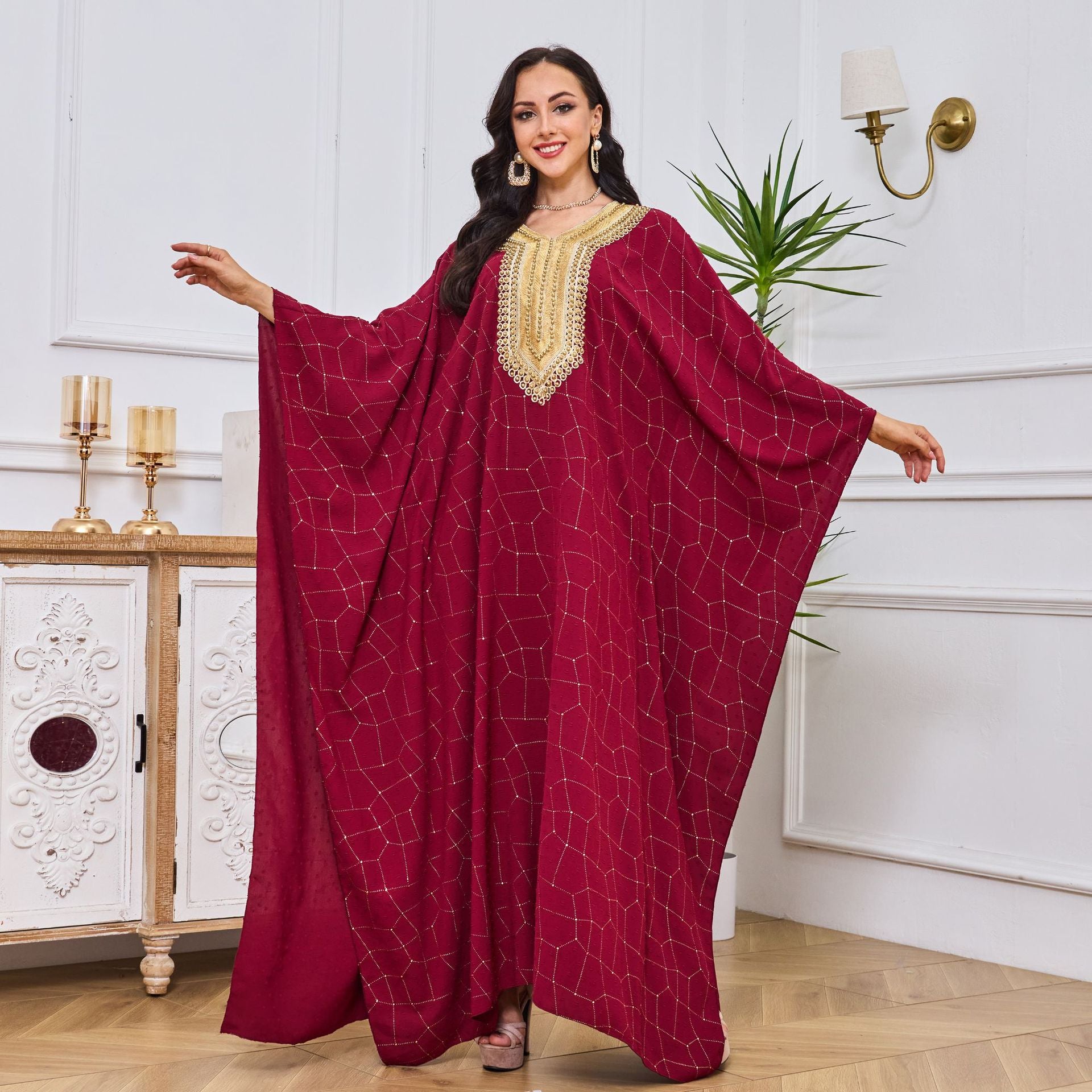 Ghada Kaftan Dress - Yarafly 