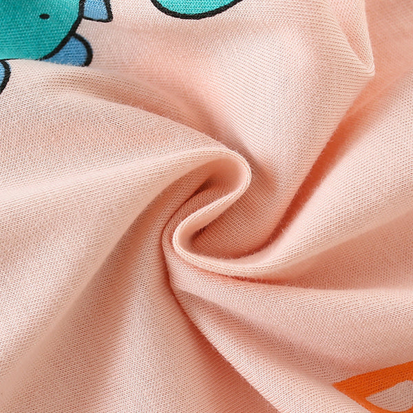 Toddler & Kids Peach Dinosaur Pajama Set - Yarafly