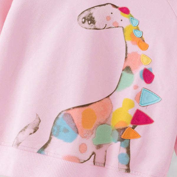 Toddler & Kids Pink Giraffe Sweatshirt