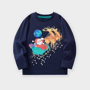 Christmas Sweatshirt for Toddler and Kids Boys - Long Sleeve Pullover