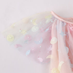 Toddler & Kids Dreamy Stars & Moons Tulle Dress