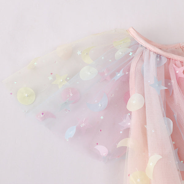 Toddler & Kids Dreamy Stars & Moons Tulle Dress