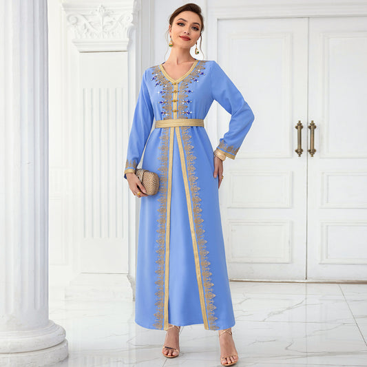 Rana Two-Piece Elegant Jalabiya Set - Yarafly 