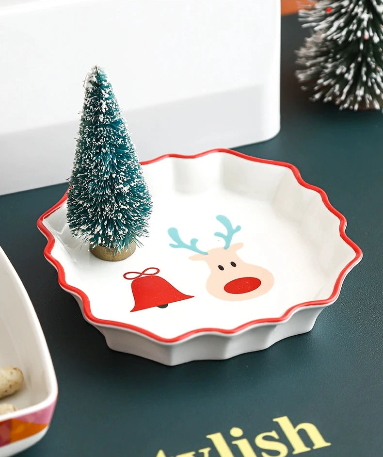 Joyful Christmas Cartoon Tableware Set - Yarafly 