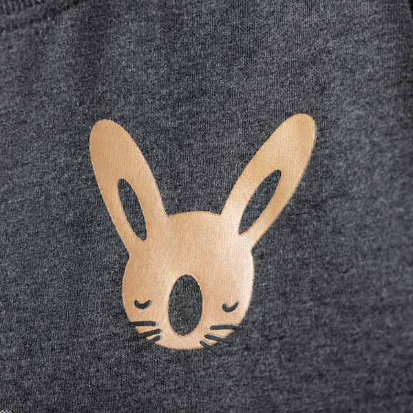 Toddler & Kids Bunny Sweatshirt Dress with Tulle Skirt