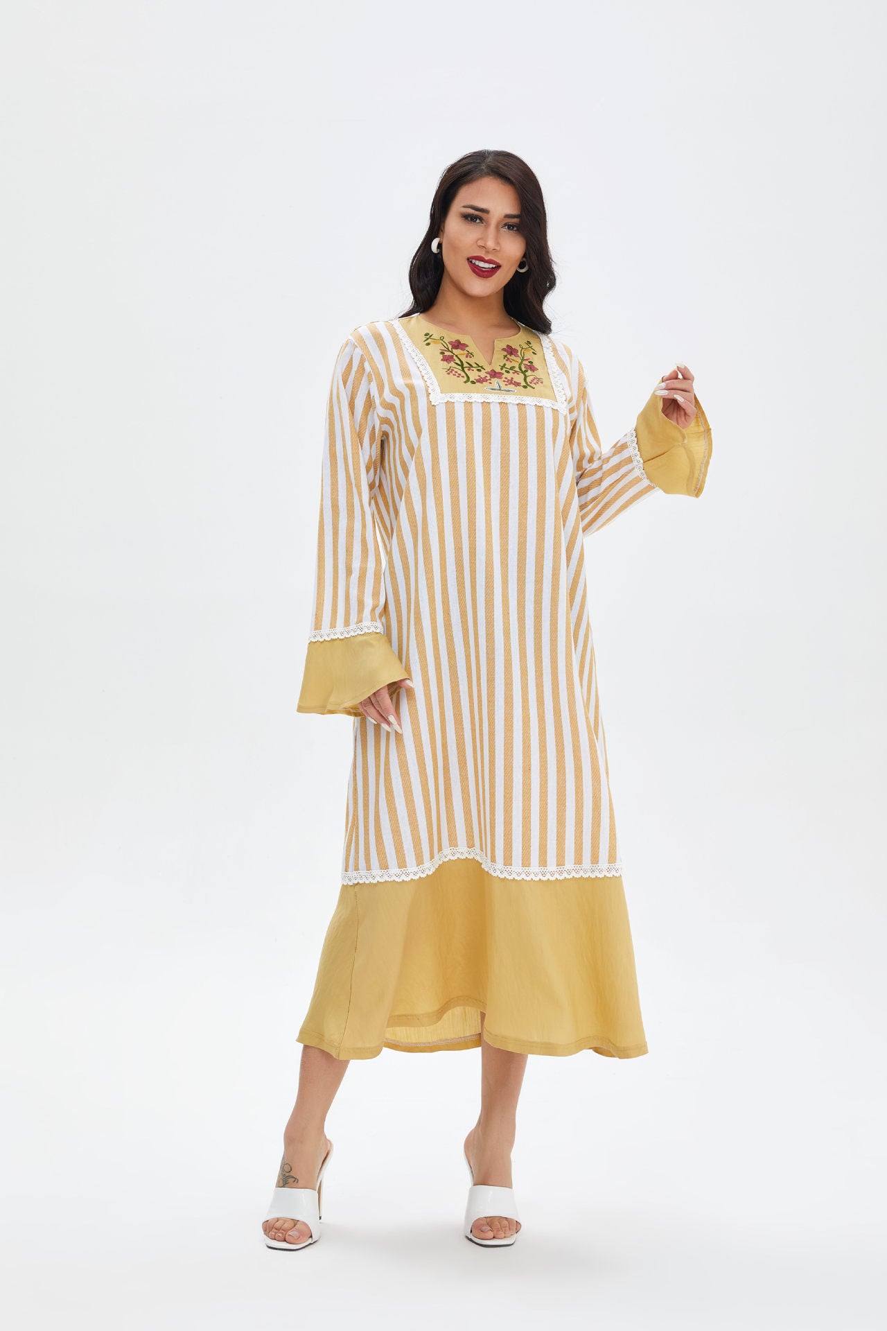 Le Havana Midi Ruffle Dress - Yarafly 