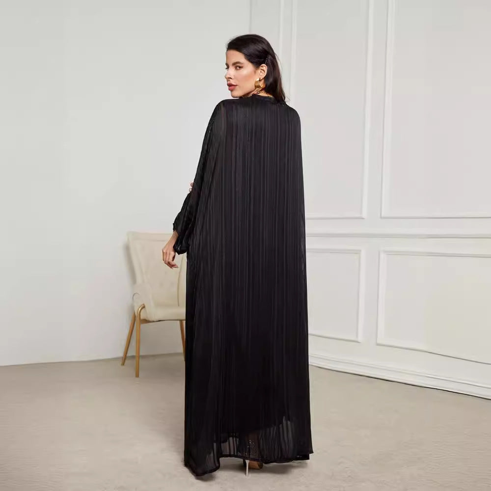 Salama Two-Piece Abaya Dress - Yarafly 