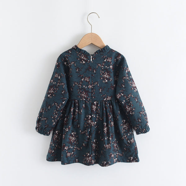 Vintage Floral Prairie Dress for Girls