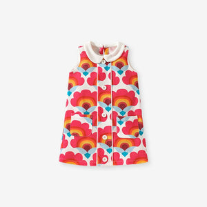 Toddler & Kids Dot Collared Shift Dress