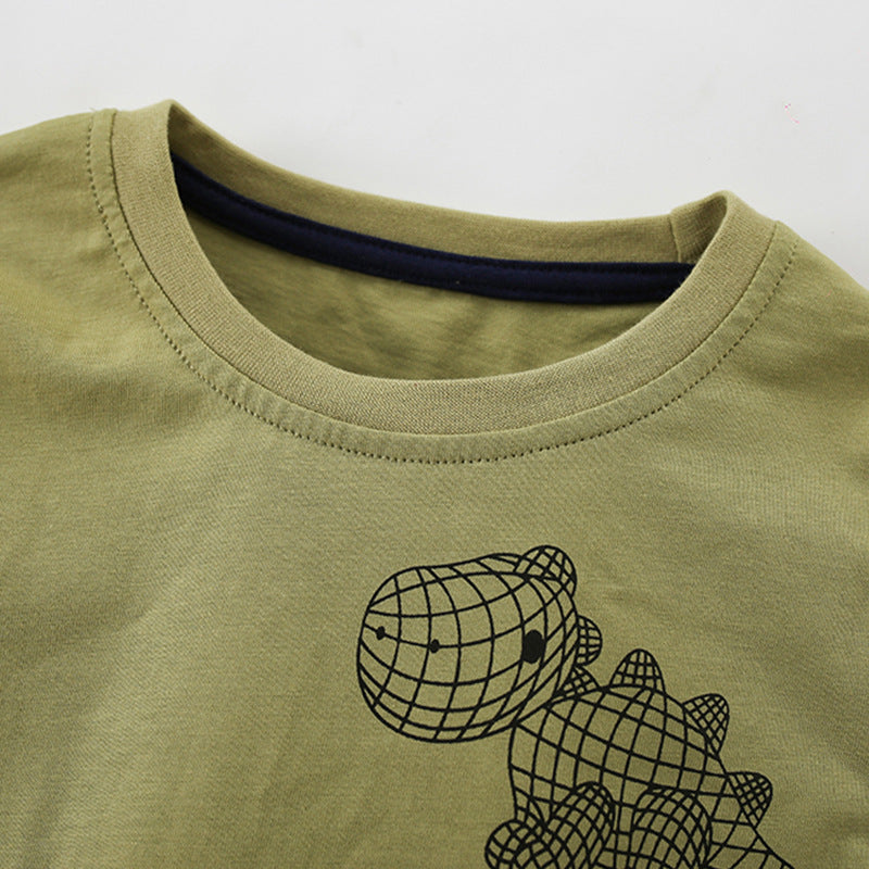 Toddler & Kids Olive Green Geometric Pajama Set - Yarafly
