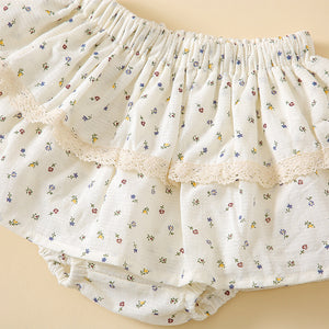 Baby & Toddler Floral Lace Bloomer Skirt for Girls