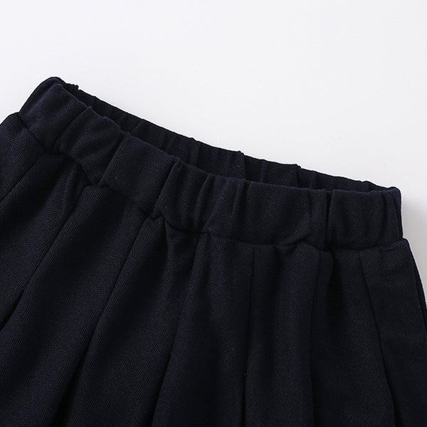 Navy Blue Polo & Skirt Set - Yarafly