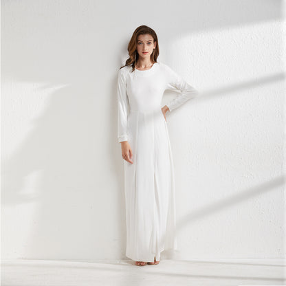 Timeless Elegance Maxi Dress in Pure White - Yarafly 