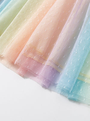 Toddlers & Kids Unicorn Rainbow Tulle Dress