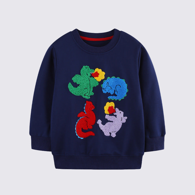Toddler & Kids Chenille Dino Quartet Sweatshirt (2T–7T)