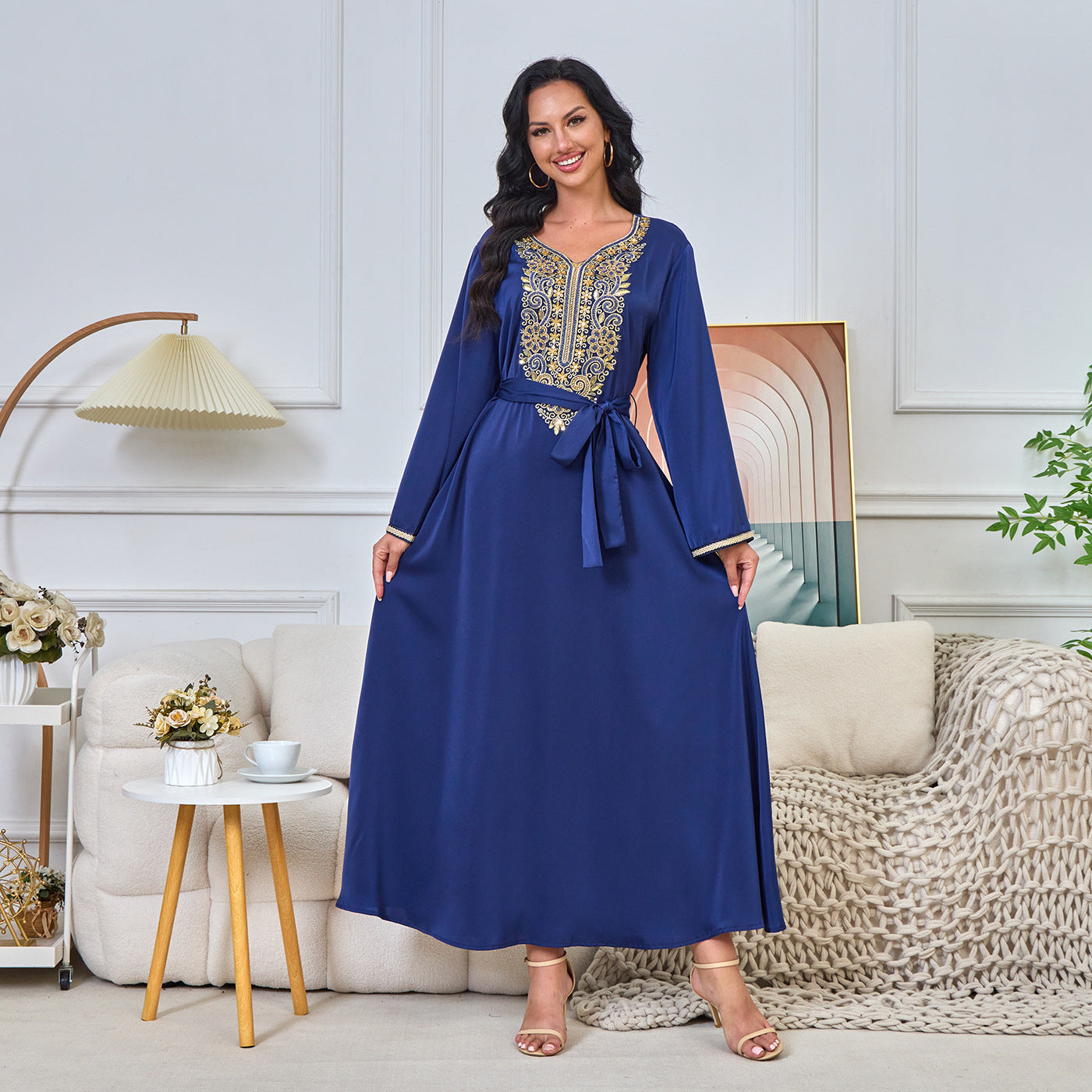 Naima Royal Blue Dress - Yarafly 