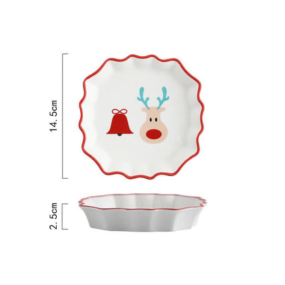 Joyful Christmas Cartoon Tableware Set - Yarafly 