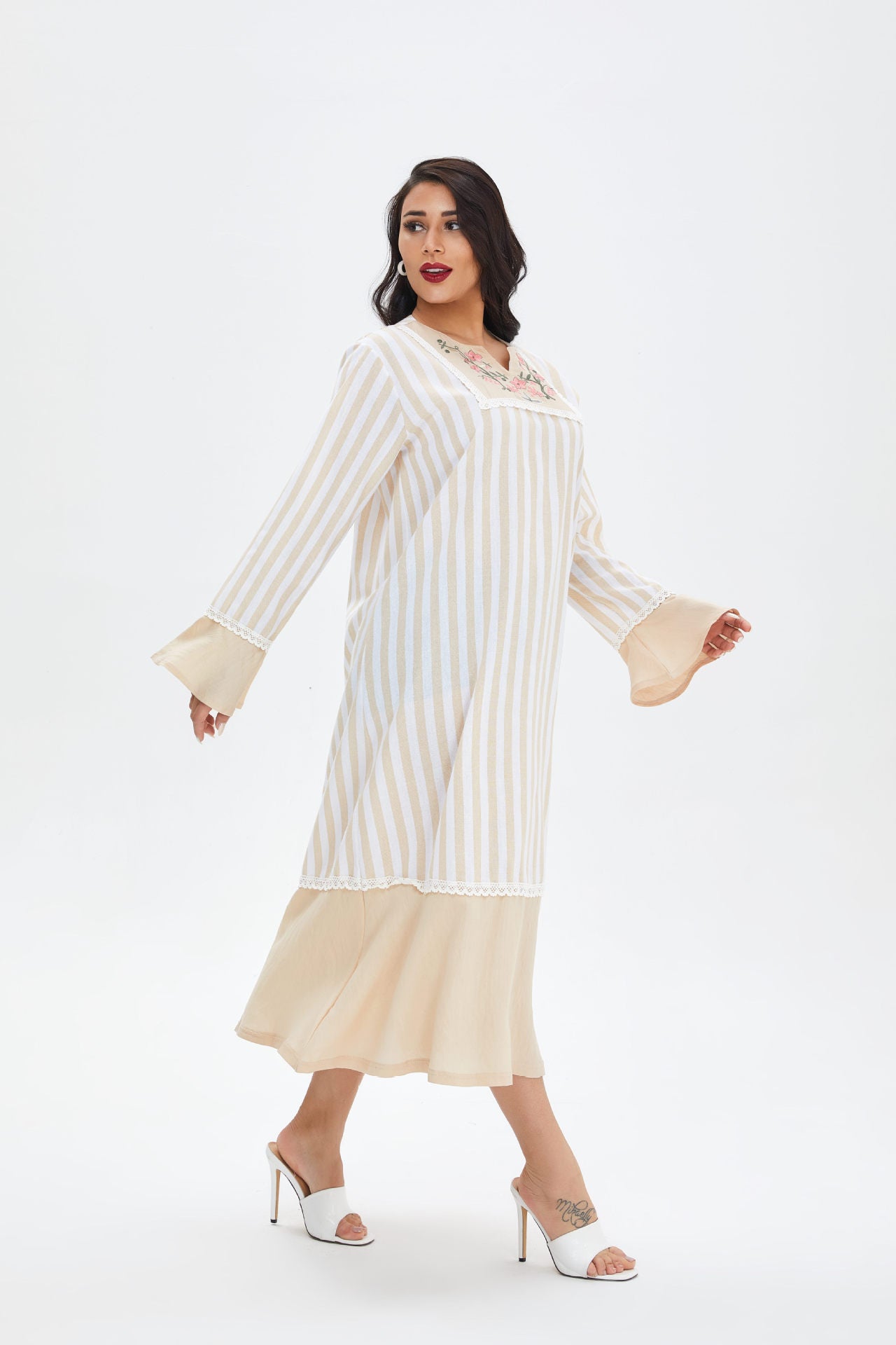 Le Havana Midi Ruffle Dress - Yarafly 