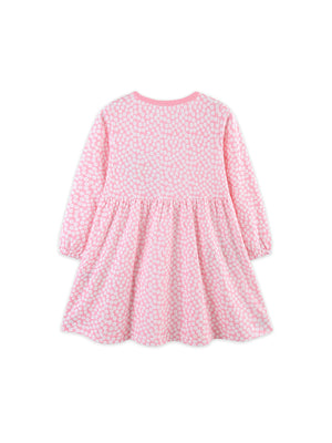 Girls Autumn Embroidered Flower Princess Dress - Sizes 2T to 7T