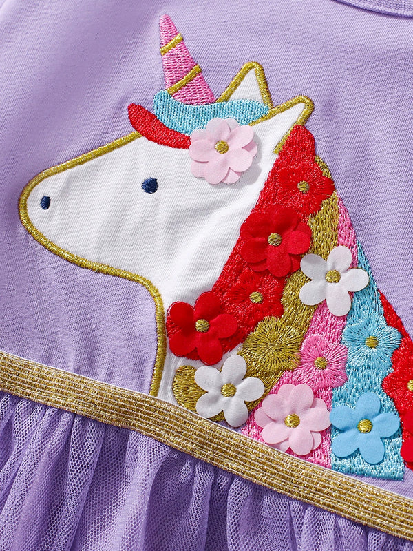 Kids & Toddlers Purple Unicorn Dress