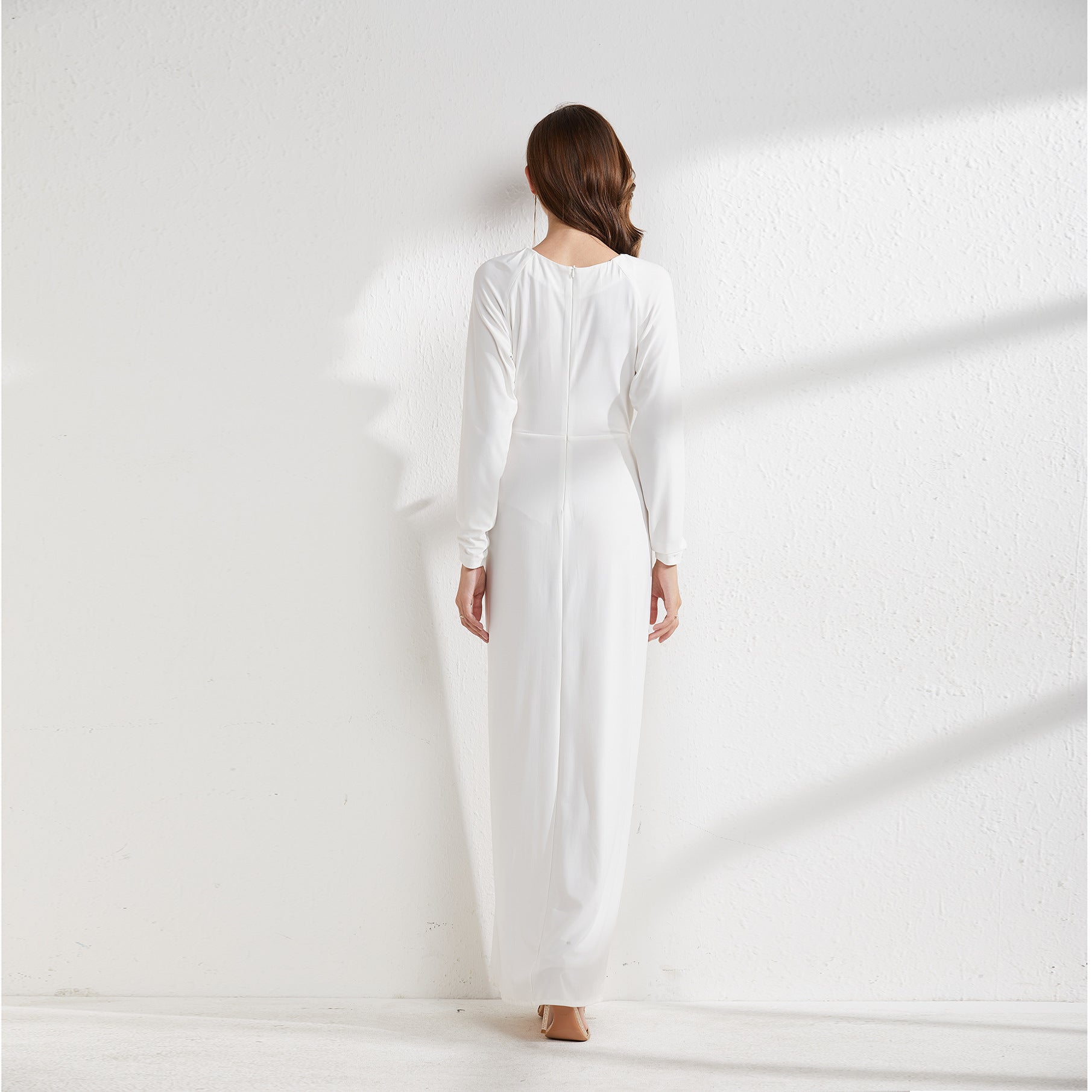 Timeless Elegance Maxi Dress in Pure White - Yarafly 