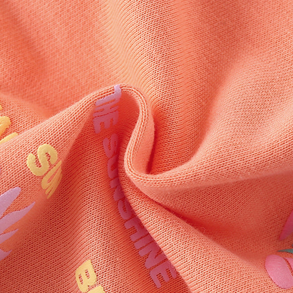 Toddler & Kids Orange "Beach Days" Sweatshirt - Yarafly