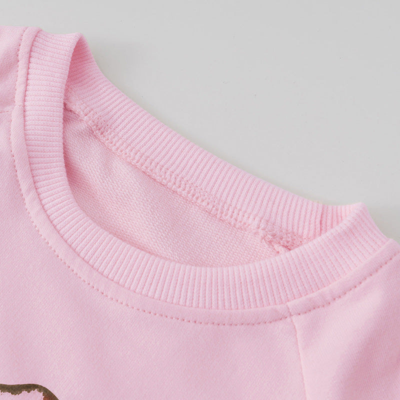 Toddler & Kids Pink Giraffe Sweatshirt