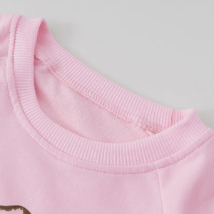 Toddler & Kids Pink Giraffe Sweatshirt