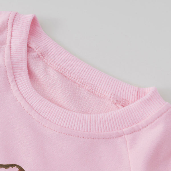 Toddler & Kids Pink Giraffe Sweatshirt
