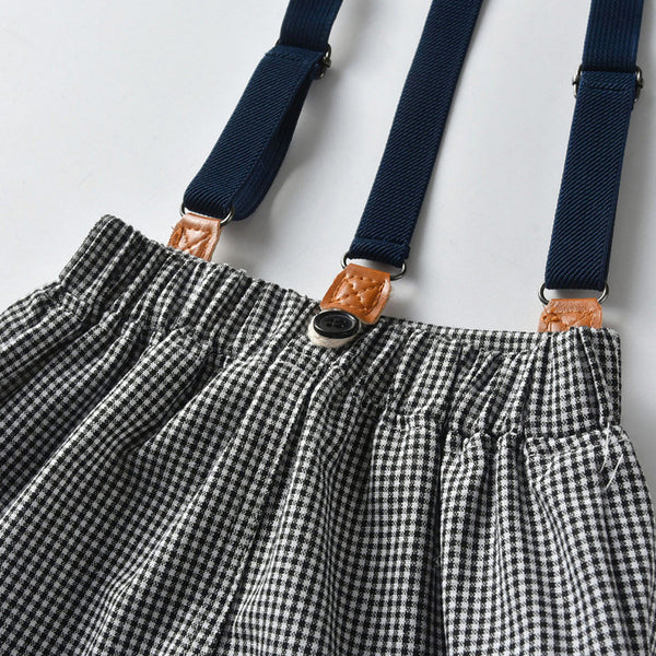Toddler Boys’ Classic Dress Shirt and Suspender Pants Set (12M–6T)