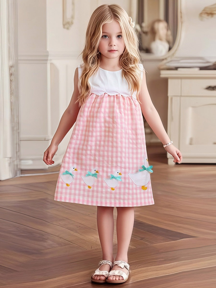 Toddlers & Kids Gingham Duck Dress