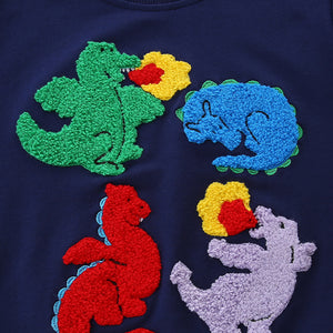 Toddler & Kids Chenille Dino Quartet Sweatshirt (2T–7T)