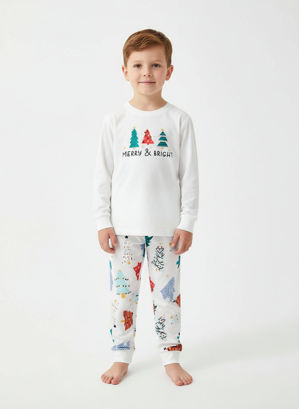Christmas Pajama Set for Toddler and Kid Boys - Long Sleeve Sweatshirt and Pants