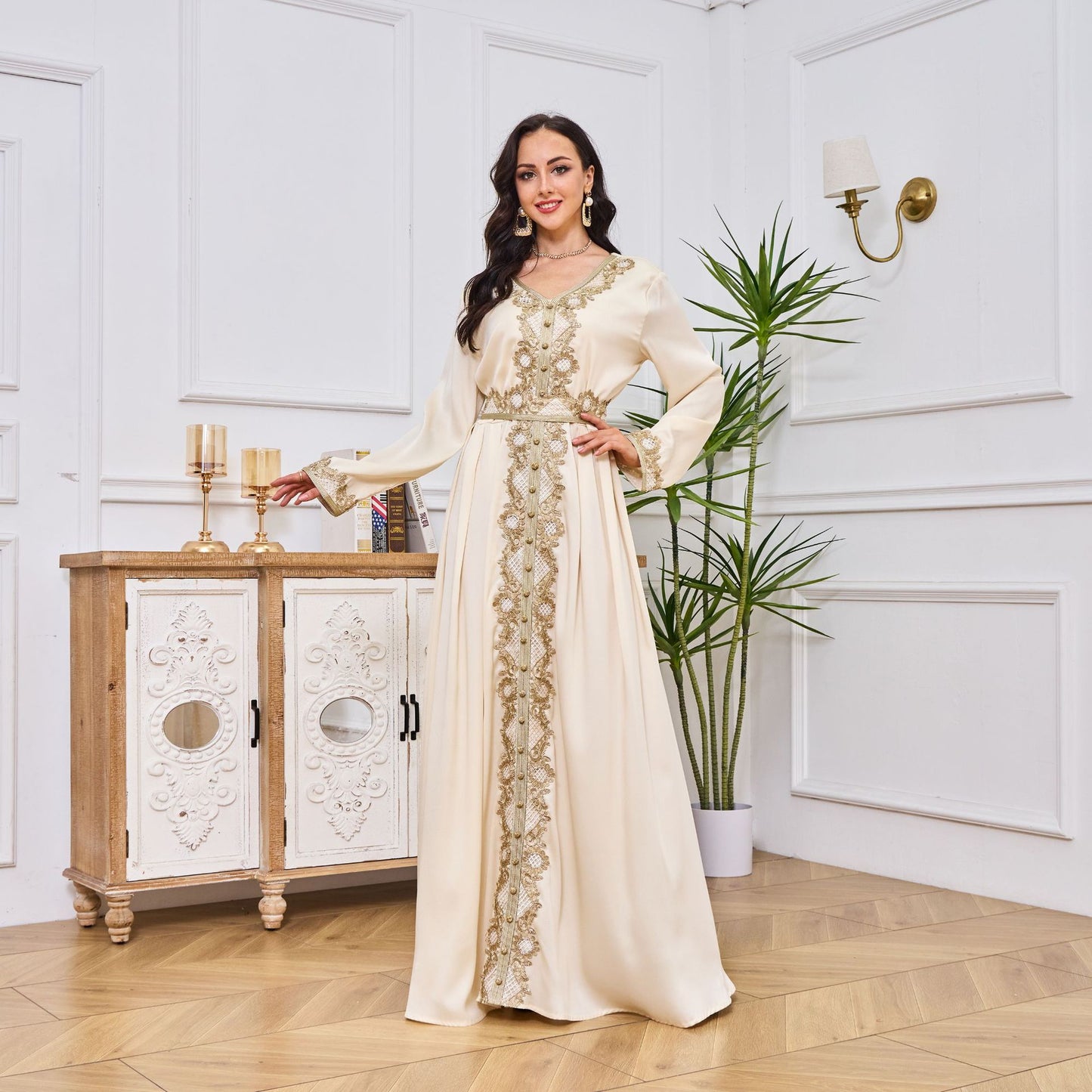 Abeer Kaftan Dress - Yarafly 