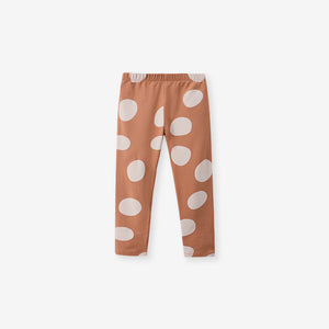 Fleece-Lined Bear Sweatshirt & Polka Dot Leggings Set-Toddler & Kids