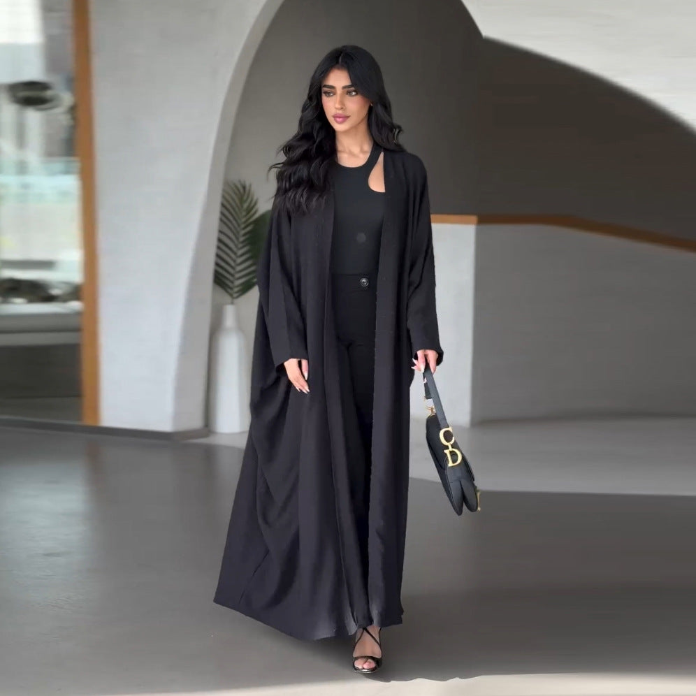 Modern Open Abaya | Minimalist Casual Abaya | Dubai Style Cardigan Abaya - Yarafly 