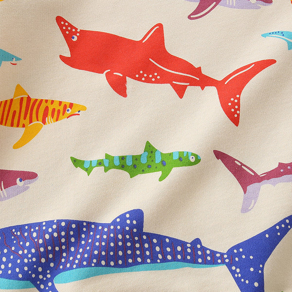 Toddler & Kids Shark Print Sweatshirt (2T–7T)