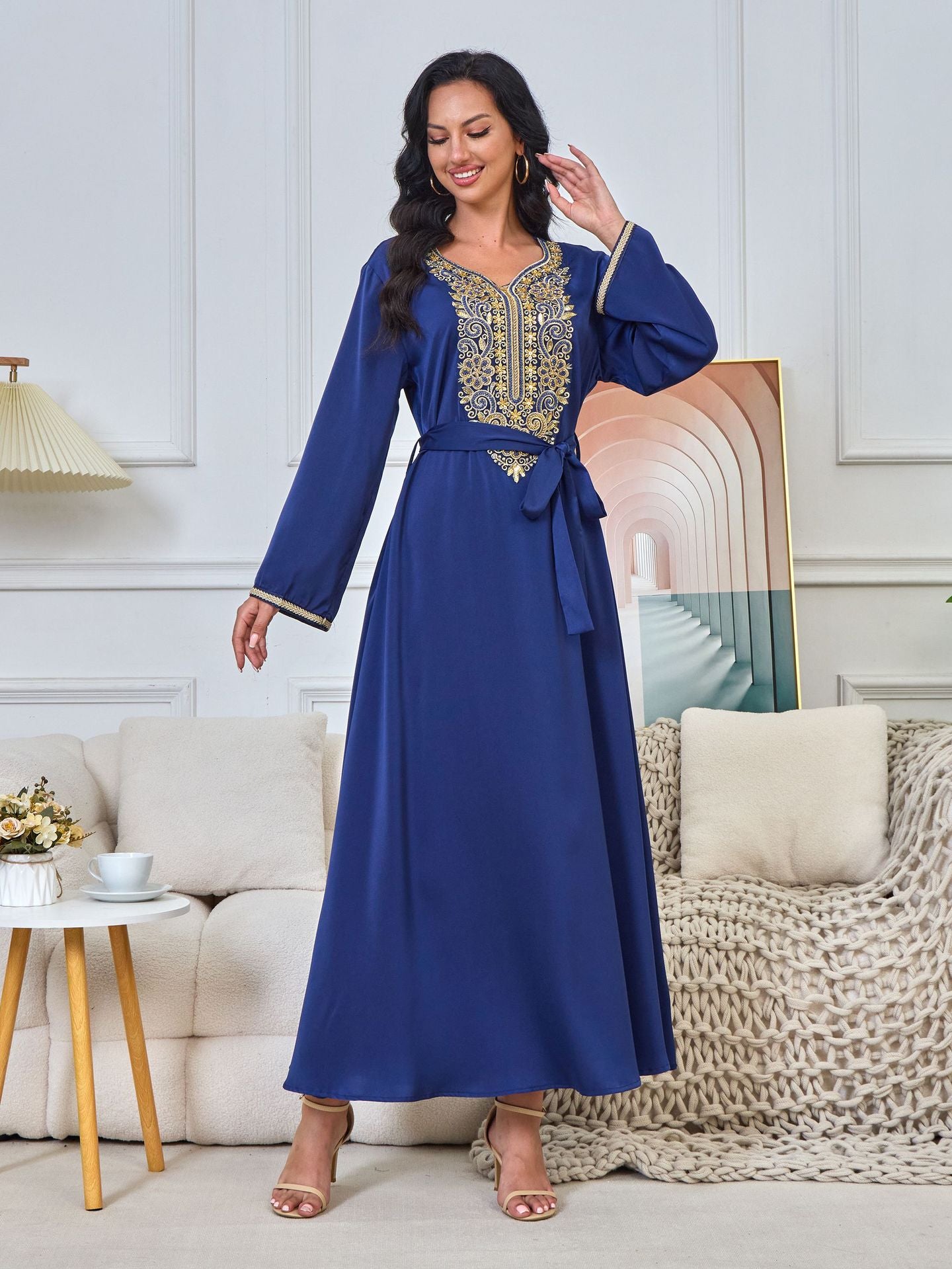 Naima Royal Blue Dress - Yarafly 