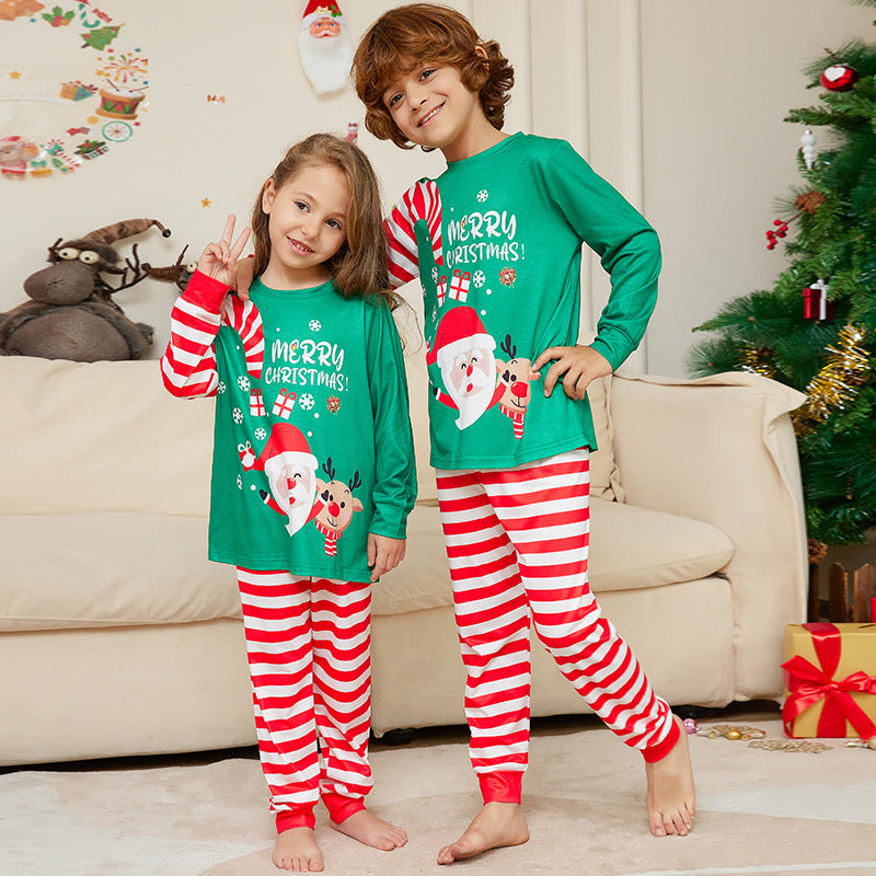 Family Matching Christmas Pajamas | Santa & Stripes PJs | Holiday Sets - Yarafly 