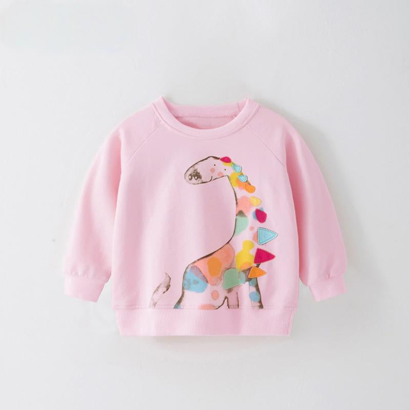 Toddler & Kids Pink Giraffe Sweatshirt