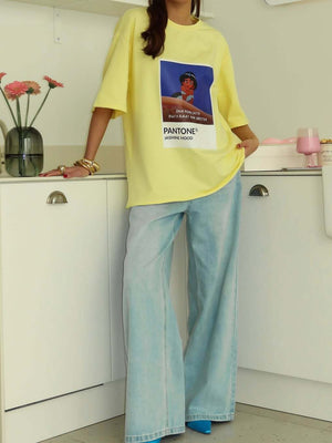 Loose Short-Sleeve Summer Top