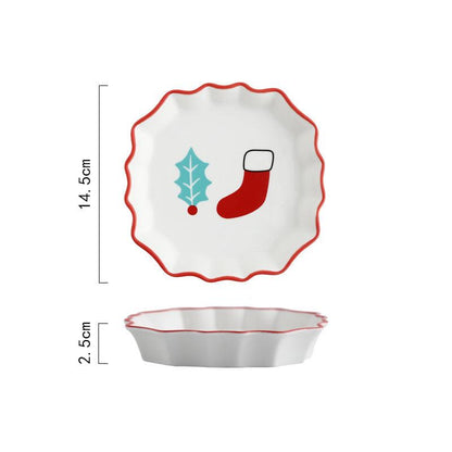 Joyful Christmas Cartoon Tableware Set - Yarafly 