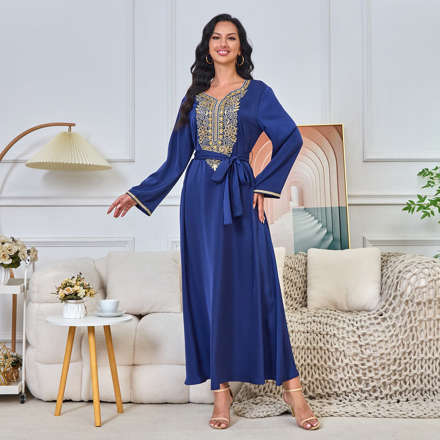 Naima Royal Blue Dress - Yarafly 