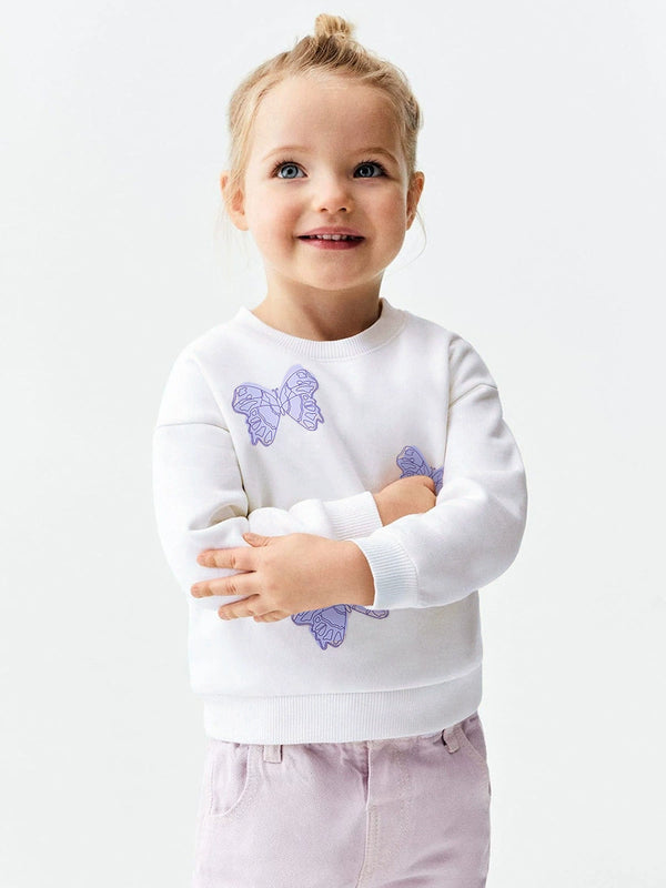 Toddlers & Kids Butterfly Print Sweatshirt