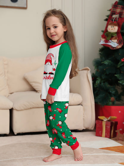 Ho Ho Christmas Gnome Family Pajama Set | Matching Holiday PJs | Raglan Style - Yarafly 