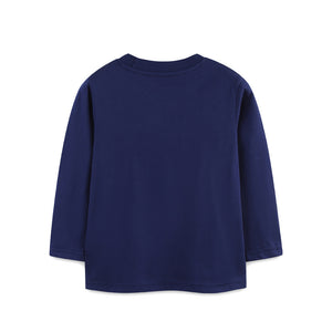 Toddler & Kids Navy Dino Hunter Long Sleeve Tee (2T–7T)
