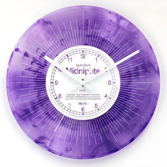 Taylor Swift Midnights Vinyl Wall Clock - Limited Edition Fan Collection - Yarafly