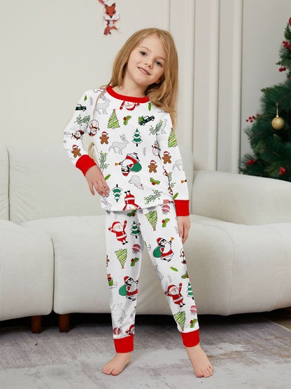 Christmas Fun Matching Family Pajama Set | Santa & Friends Holiday PJs Collection - Yarafly 