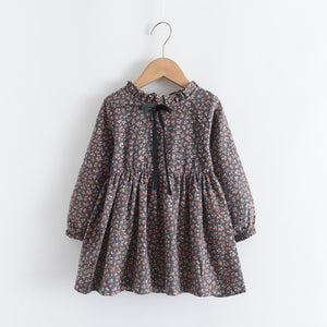 Vintage Floral Prairie Dress for Girls