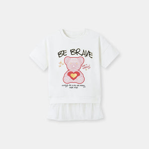 Toddlers & Kids "Be Brave" Sweatshirt Dress